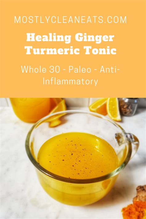 Healing Ginger Turmeric Tonic Anti Inflammation Recipes Smoothie