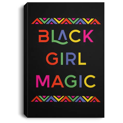African American Canvas Art Black Girl Magic Melanin Pride Girly For