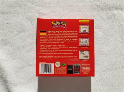 Pokemon Red Gameboy Gb Box With Insert Top Quality Etsy