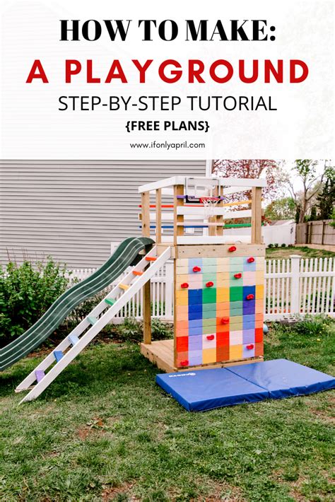 Fantastic Diy Backyard Playground {with Free Plans} If Only April
