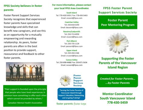 Foster Parent Orientation Fpss Foster Parent Support Services Society