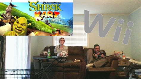 Playing Shrek Kart On Wii Youtube