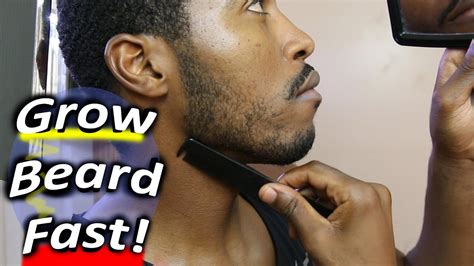 how to grow a beard faster naturally at home youtube