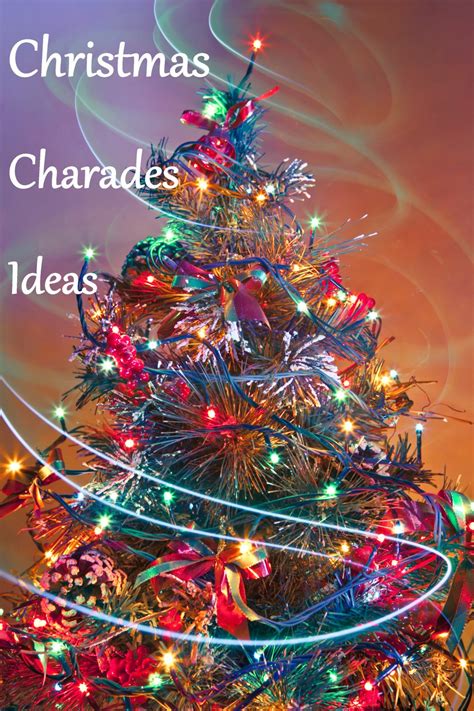 Christmas Charades Ideas Words List