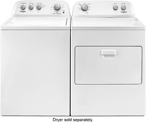 Best Buy Whirlpool 3 8 Cu Ft 12 Cycle Top Loading Washer White WTW4855HW