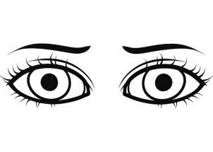 Eye Coloring Page | Free download on ClipArtMag