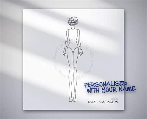 Personalized Fashion Sketch Template For Your Own Designs Fashion