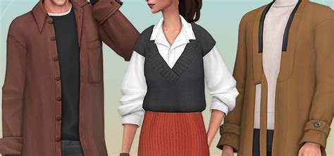Sims 4 Maxis Match Fall Clothes Cc Guys Girls Fandomspot