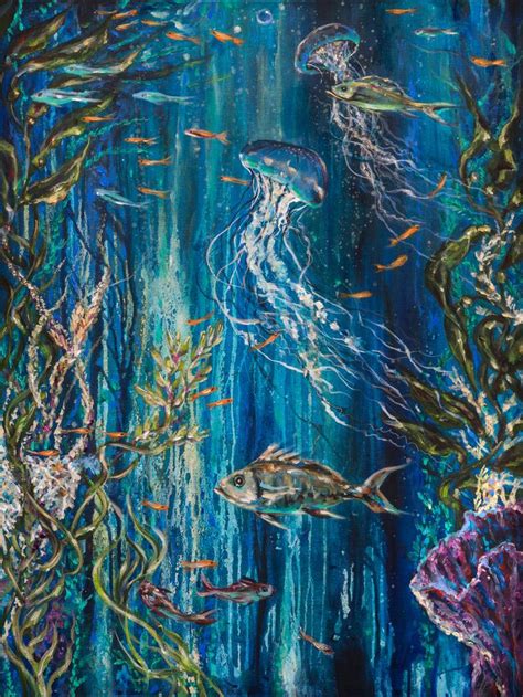 At artranked.com find thousands of paintings categorized 1000. Coral Reef Painting by Linda Olsen | Saatchi Art
