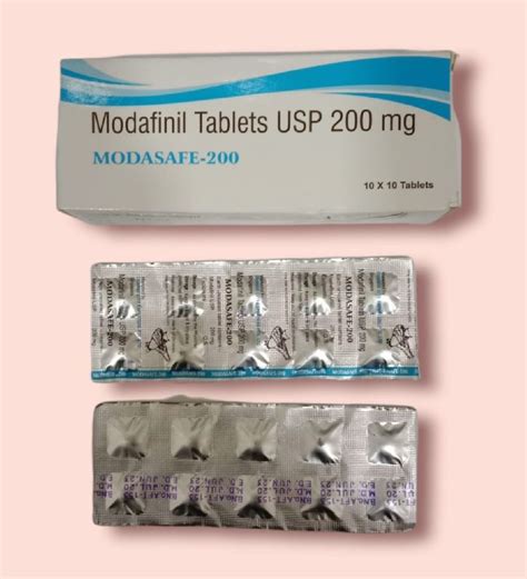 Modafinil Tablets 200 Mg Modasafe 200 Packaging Type Foil Strip Of