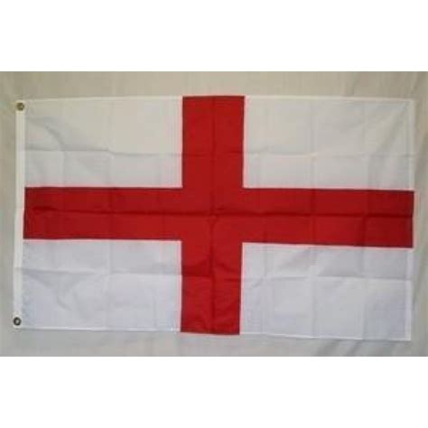 England Cross Of St George Flag Nylon Embroidered 2 X 3 Ft