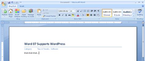 How To Publish A Blog Post Using Microsoft Word 2013 2018 Free