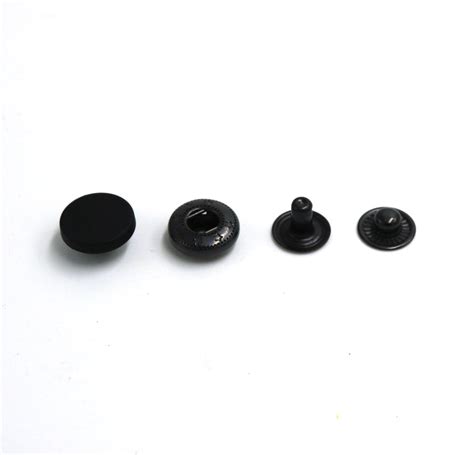 New Snap Buttons 30setslot Flat Black High Quality10mm 12mm15mm17mm