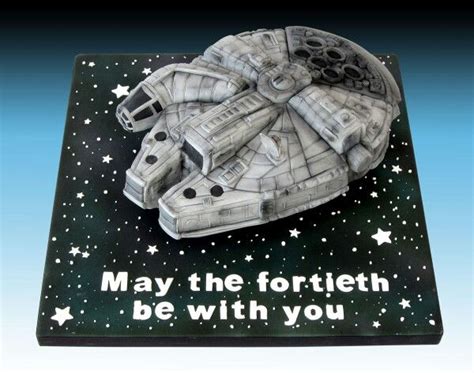 Star Wars Millenium Falcon Cake For A Fortieth Birthday From Out Of