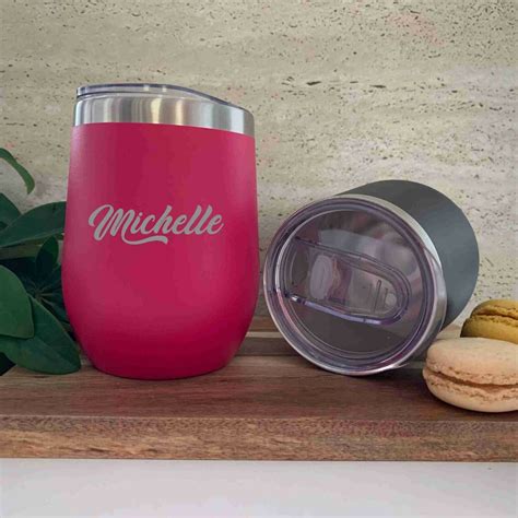 Personalised Engraved Wine Tumbler Insulated Wine Tumbler With Clear