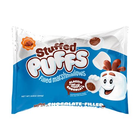 Stuffed Puffs Filled Marshmallows Classic Milk Chocolate 86 Oz Bag