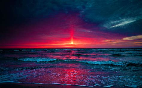 Sunset Over Ocean Wallpaper Resenhas De Livros