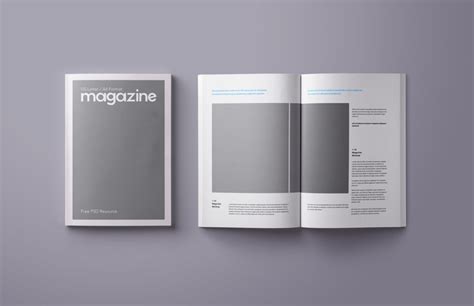 Open And Closed Magazine A4 Us Letter Mockup Mockup World