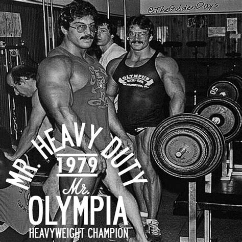Mike Mentzer Nicknamed Mr Heavy Duty Mr Olympia Heavyweight Champion Mikementzer