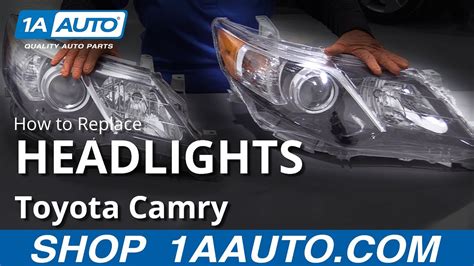 how to replace headlight assemblies 2011 17 toyota camry 1a auto