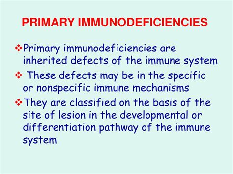 Ppt Immunodeficiency Powerpoint Presentation Free Download Id4497416