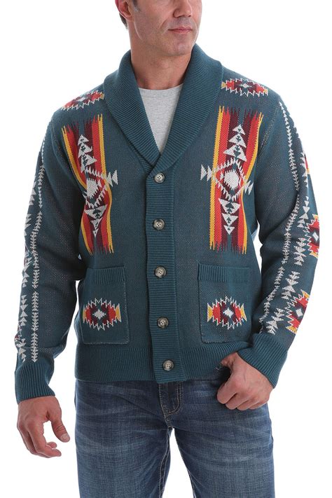 Cinch Jeans Mens Retro Cardigan Sweater Southwest