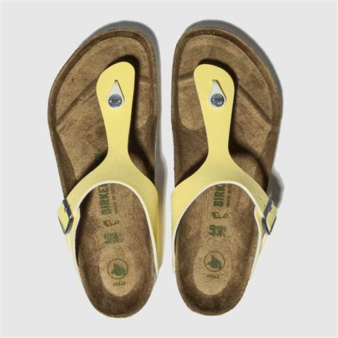 Birkenstock Yellow Gizeh Vegan Sandals Shoefreak