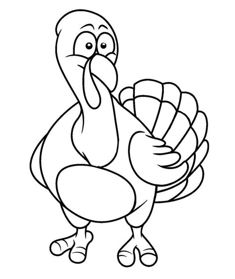 Online Turkey Coloring Pages