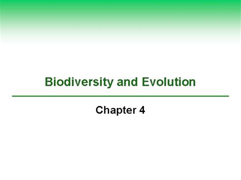 Biodiversity And Evolution Chapter 4 Core Case Study