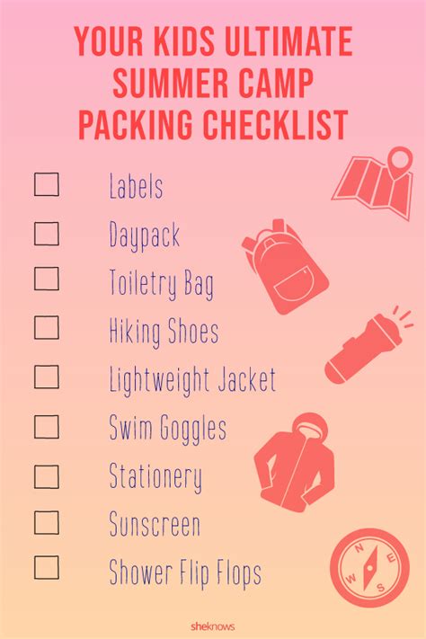 The Ultimate Summer Camp Packing Checklist For 2020 Sheknows