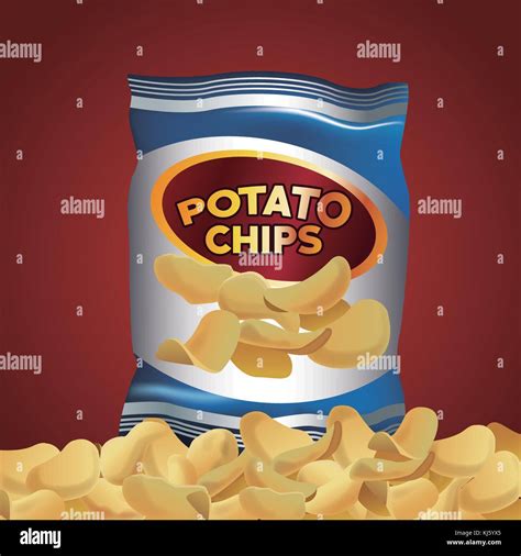 Potato Chips Snacks Stock Vector Image And Art Alamy