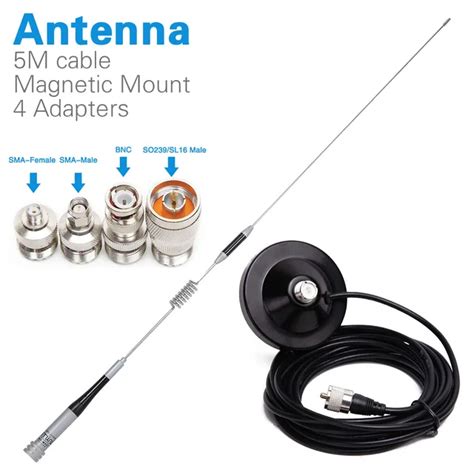 Dual Band Antenna Diamond Sg M507 Mobile Antenna Uhfvhf 144430mhz