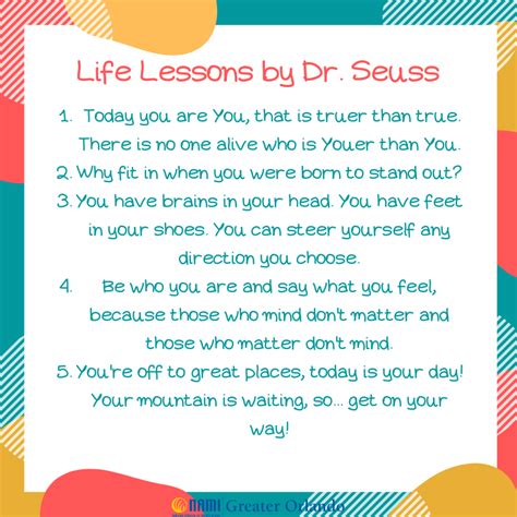 Life Lessons By Dr Seuss Life Lessons Lesson Life