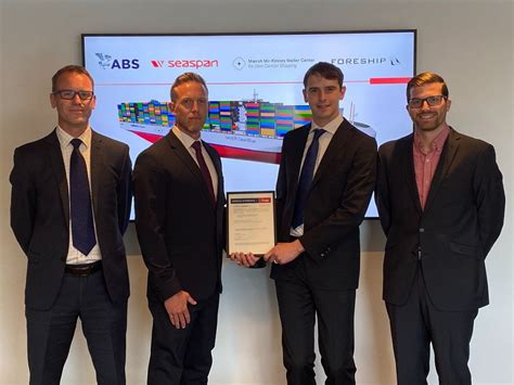 Abs Presents Aip For Foreship Designed Ammonia Fueled Container Vessel
