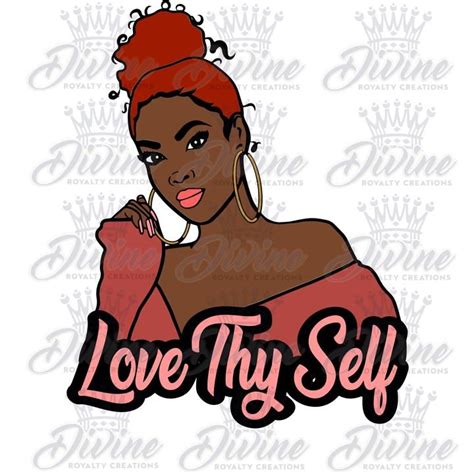love thy self black girl magic art black women art black girl art