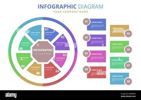 Circle Creative Diagram Business Plan Concept Infographic Element