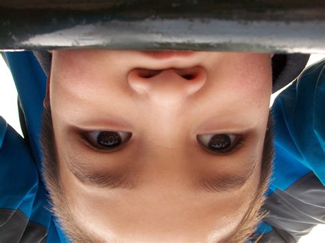 Upside Down Boy Free Stock Photo Public Domain Pictures