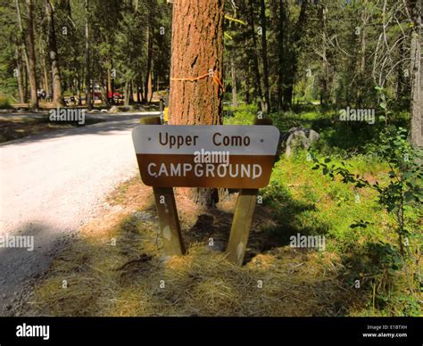Campground Entrance Stock Photo Alamy