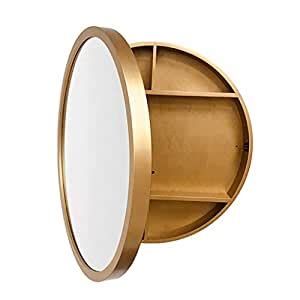You can also test out different textures. Amazon.com: Round Bathroom Mirror Cabinet, Bathroom Wall ...