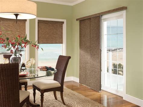 For ease of maintenance, there are also window treatments that are part of the sliding door itself. Blinds for french doors and blinds for sliding glass doors