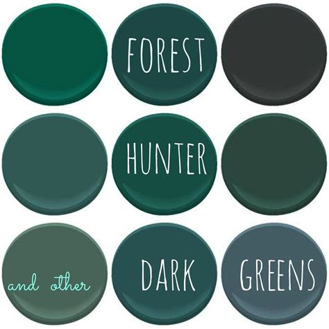 Color Trend Dark Greens Green Paint