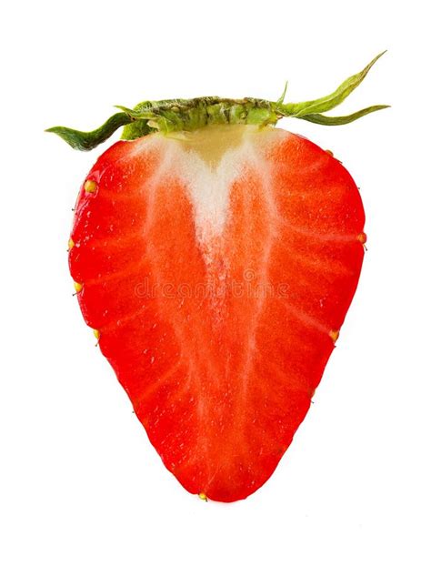 Strawberry Close Upfresh Ripe Perfect Strawberrywallpaper Stock Image
