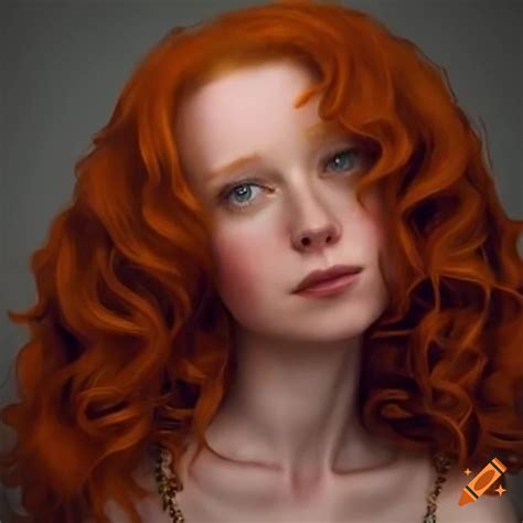 Portrait Of A Classy Redhead Woman