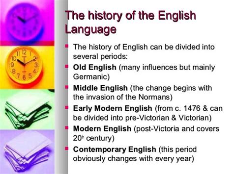 A History Of The Evolution Of The English Language
