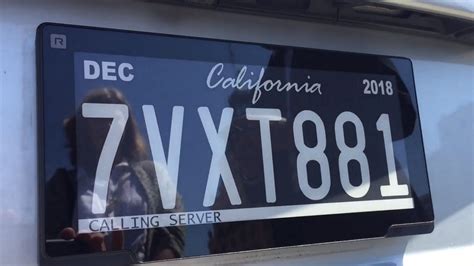 California Unveils New E Ink License Plates In Limited Pilot Program