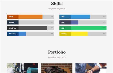 Latte A Free One Page Wordpress Theme To Showcase Your Profile