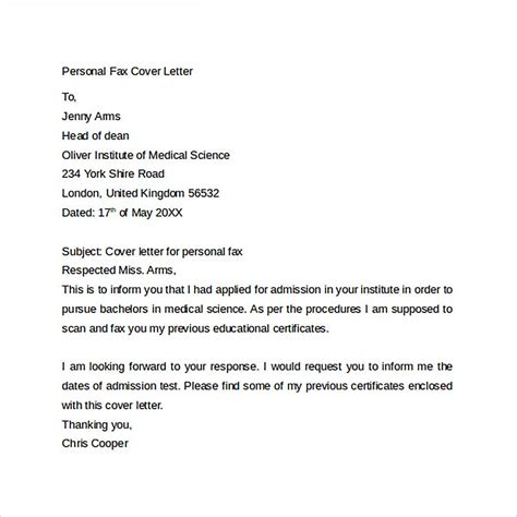 21 Sample Fax Cover Letter Template For Doc Pdf And Word Mous Syusa