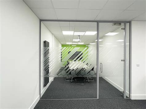 Glass Partitions At Bma Contractors Ltd Hoddesdon Hertfordshire Toughened Glass Office