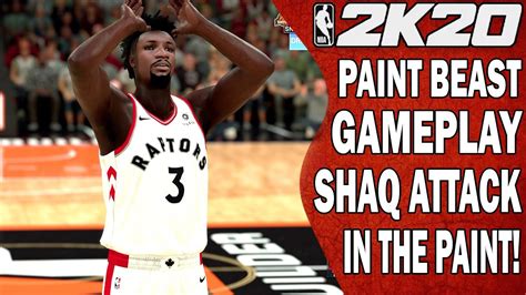 Nba 2k20 Paint Beast Gameplay Shaq Attack Youtube