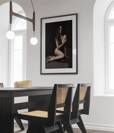 Beautiful Completely Naked Woman Sitting On Floor Etsy